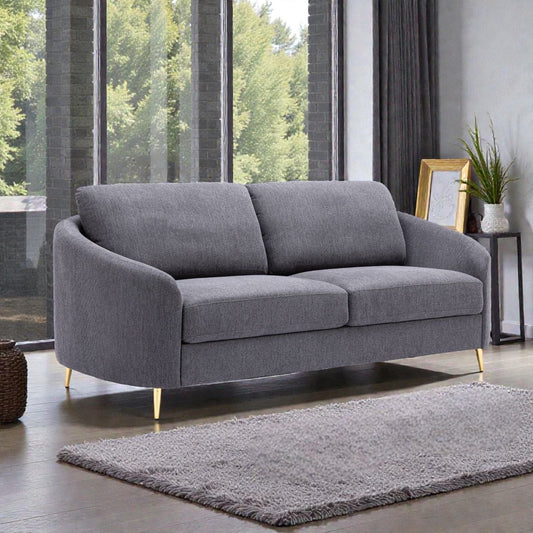 Linen Sofa in Gray