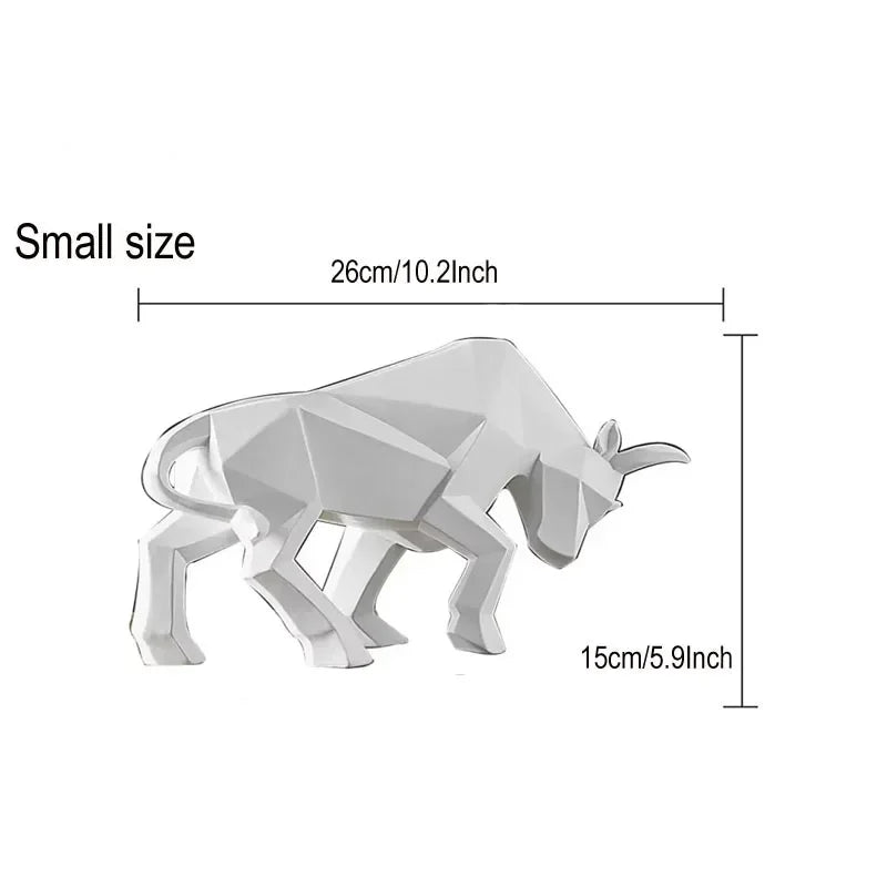 Modern Simple Resin Bull Ornament Creative Home Decor Animal Figurine