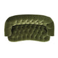 La Rosa Victorian Chesterfield Loveseat, Olive Green Performance Velvet