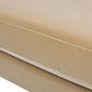 38' Lawson Accent Arm Chair Metal Casters, Fawn Brown Performance Velvet