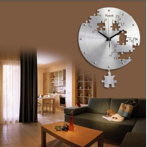 16 Inch Circular Creative Wall Clock Modern Silent Home Decor