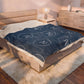 JM Home Essentials Logo Throw Plush Velveteen Blanket