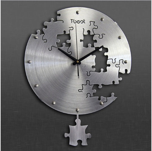 16 Inch Circular Creative Wall Clock Modern Silent Home Decor