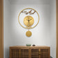 Chinese Large Decorative Wall Clock for Living Area