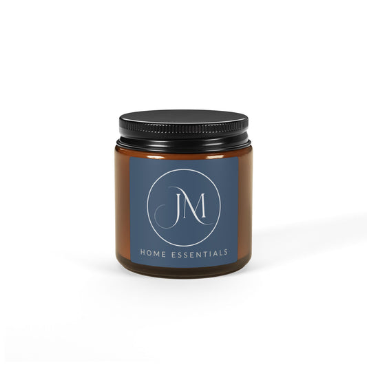 Soy Candle — Amber Jar Scented Candle (JM Home Essentials)