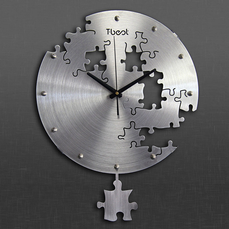 16 Inch Circular Creative Wall Clock Modern Silent Home Decor