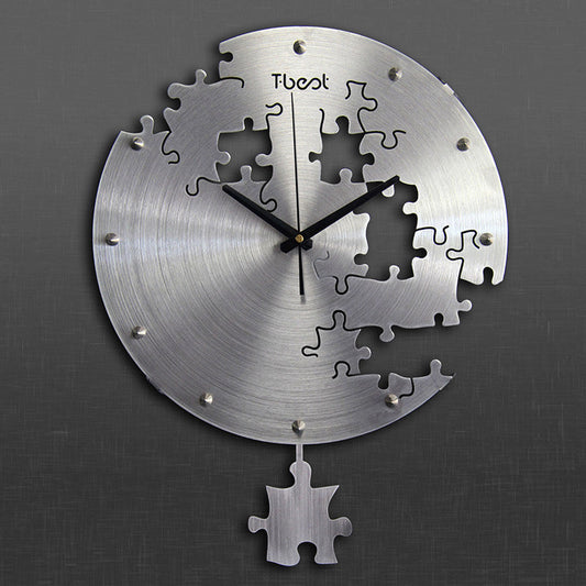 16 Inch Circular Creative Wall Clock Modern Silent Home Decor