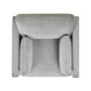 36' Modern Farmhouse Arm Chair, Opal Grey Velvet