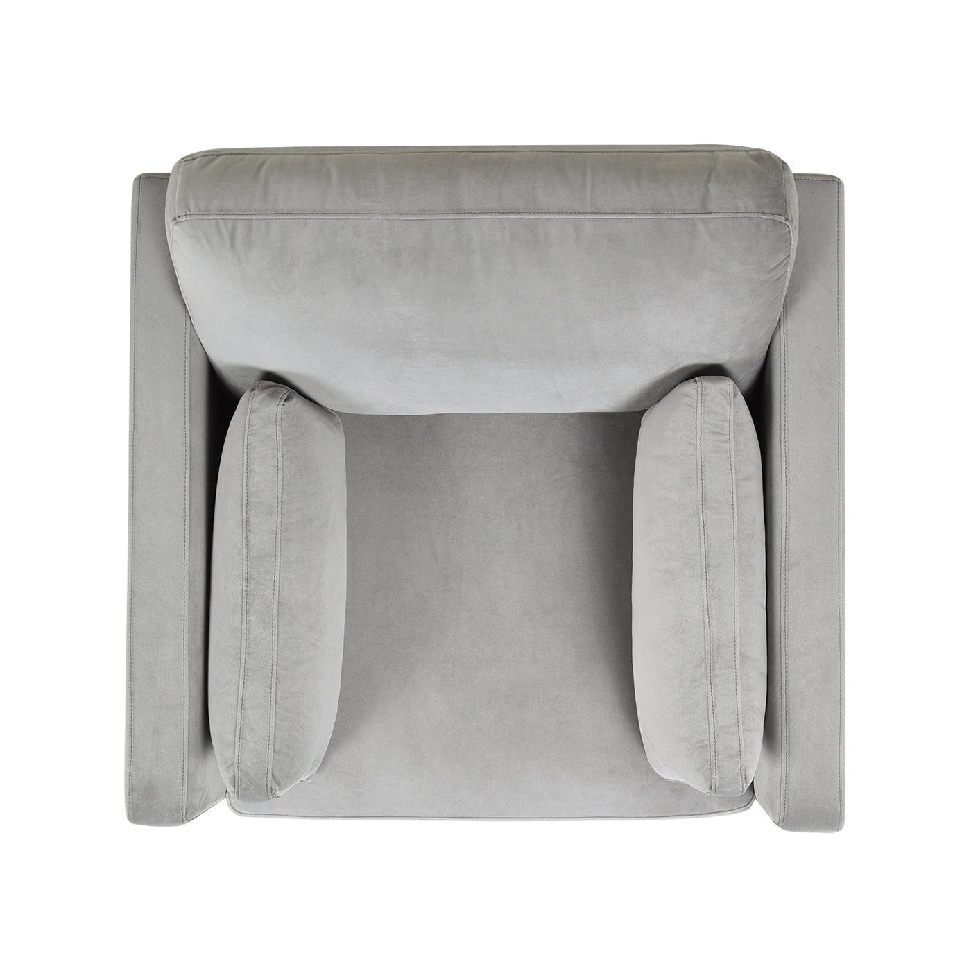 36' Modern Farmhouse Arm Chair, Opal Grey Velvet
