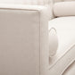 84' Modern Tuxedo Tufted Sofa, Sky Neutral Beige Polyester