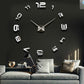 Oversized Acrylic Mirror Wall Clock Modern Art Living Room Decor