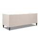 84' Modern Tuxedo Tufted Sofa, Sky Neutral Beige Polyester