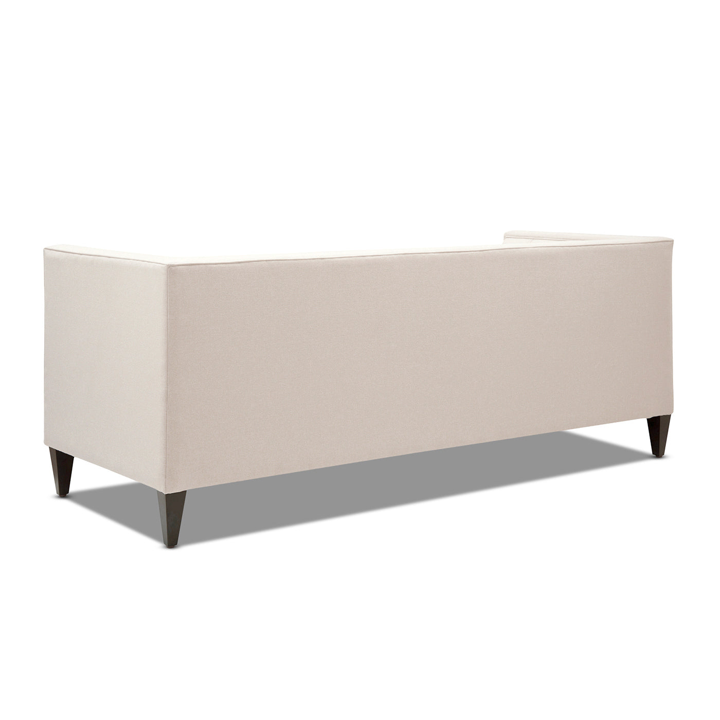 84' Modern Tuxedo Tufted Sofa, Sky Neutral Beige Polyester