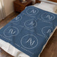 JM Home Essentials Logo Throw Plush Velveteen Blanket