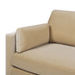 84' Modern Farmhouse Sofa, Fawn Brown Performance Velvet