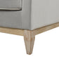 36' Modern Farmhouse Arm Chair, Opal Grey Velvet