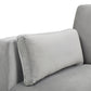 36' Modern Farmhouse Arm Chair, Opal Grey Velvet