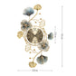 The Golden Grove: Ginkgo Leaf Silent Wall Clock