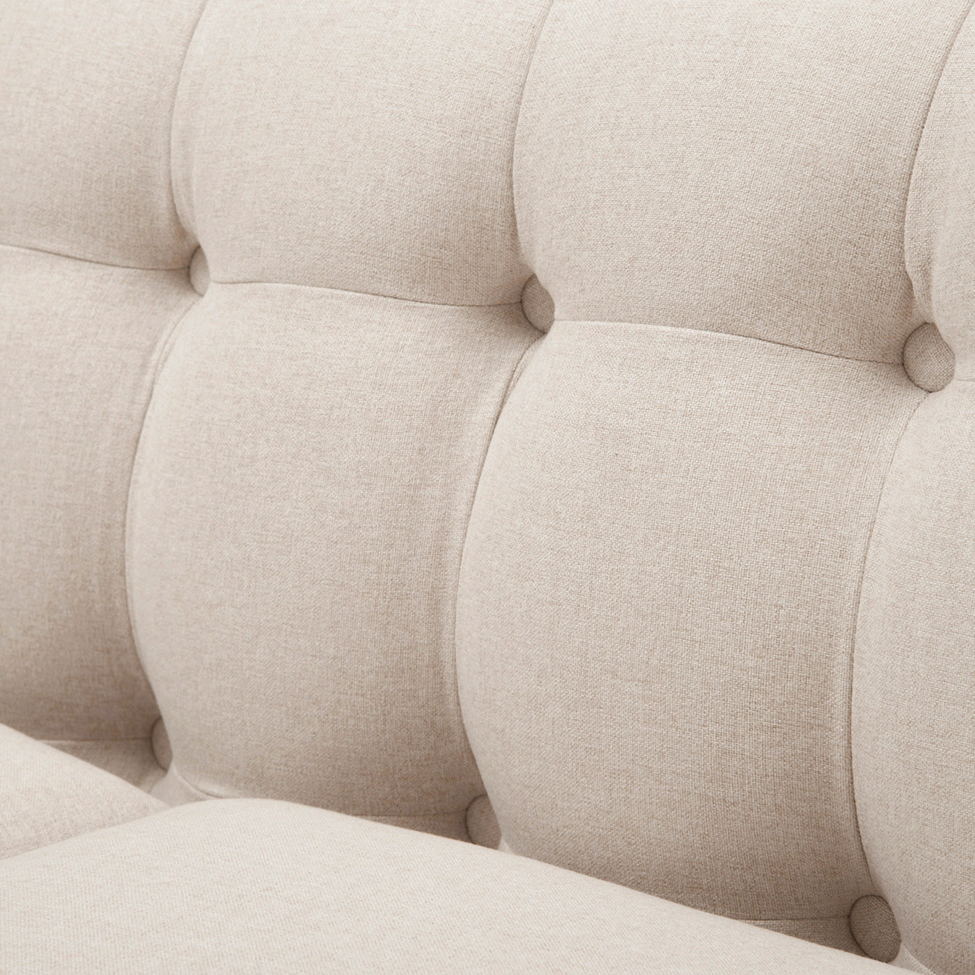 84' Modern Tuxedo Tufted Sofa, Sky Neutral Beige Polyester
