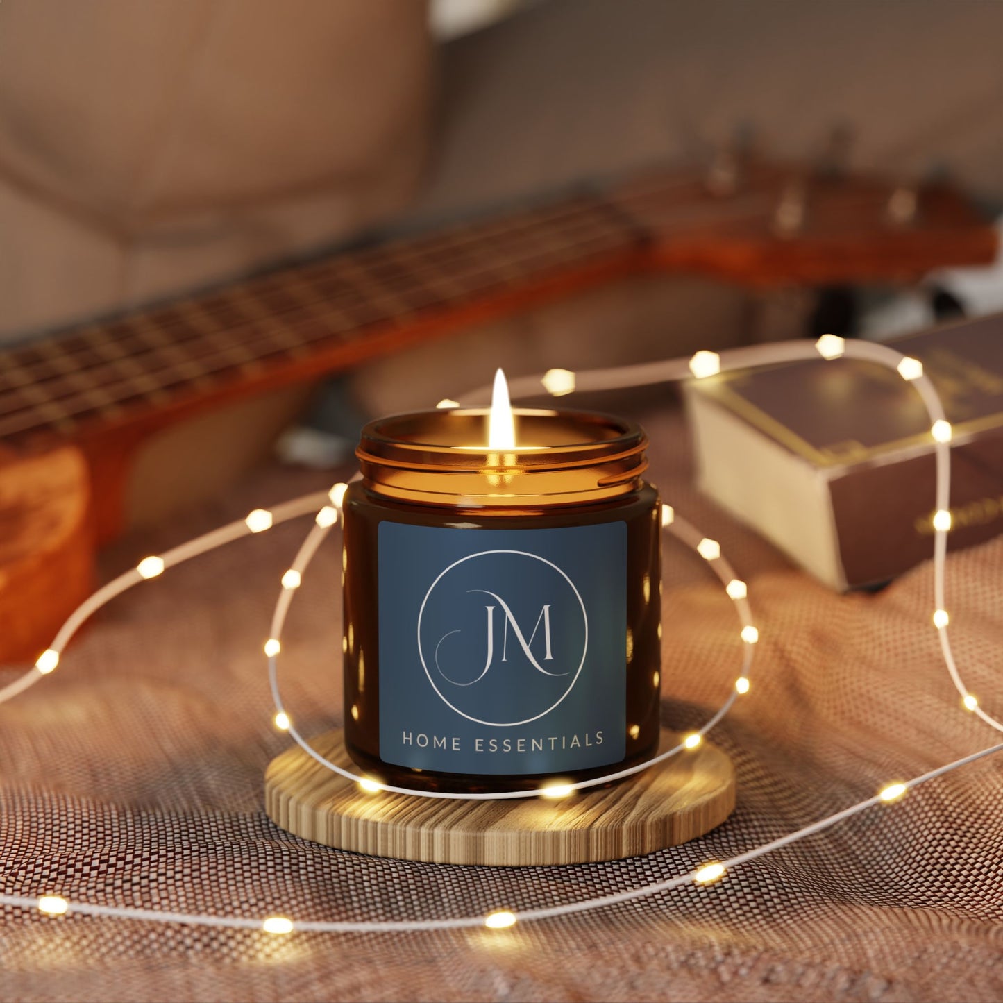 Soy Candle — Amber Jar Scented Candle (JM Home Essentials)