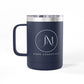 JM Home Essentials Stainless Insulated 15oz Coffee Tumbler Mug