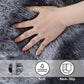 Light Gray Shaggy Area Rug – Soft Plush Indoor Carpet