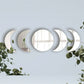 5PCS Moon Phase Acrylic Mirror Wall Sticker Home Decor