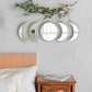 5PCS Moon Phase Acrylic Mirror Wall Sticker Home Decor