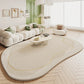 Green Plush Irregular Carpet Living Room Bedroom Floor Mat Decor