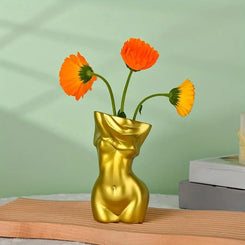 Ceramic Female Body Vase Decorative Feminine Form Home Accent