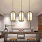 Chinese Fabric Pendant Light Modern Chandelier for Living Room