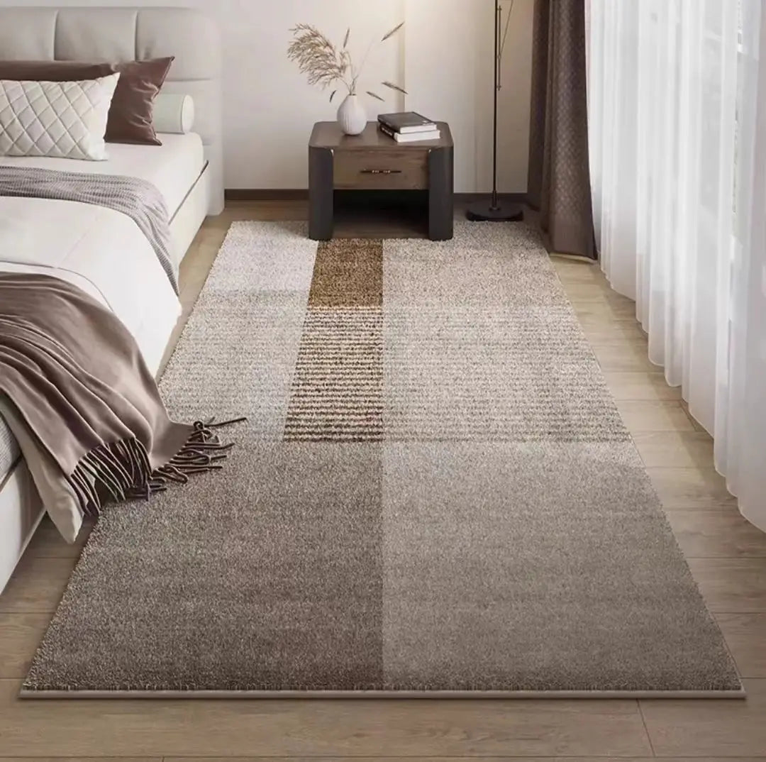 Japanese Style Imitation Cashmere Carpet Soft Washable Floor Mat