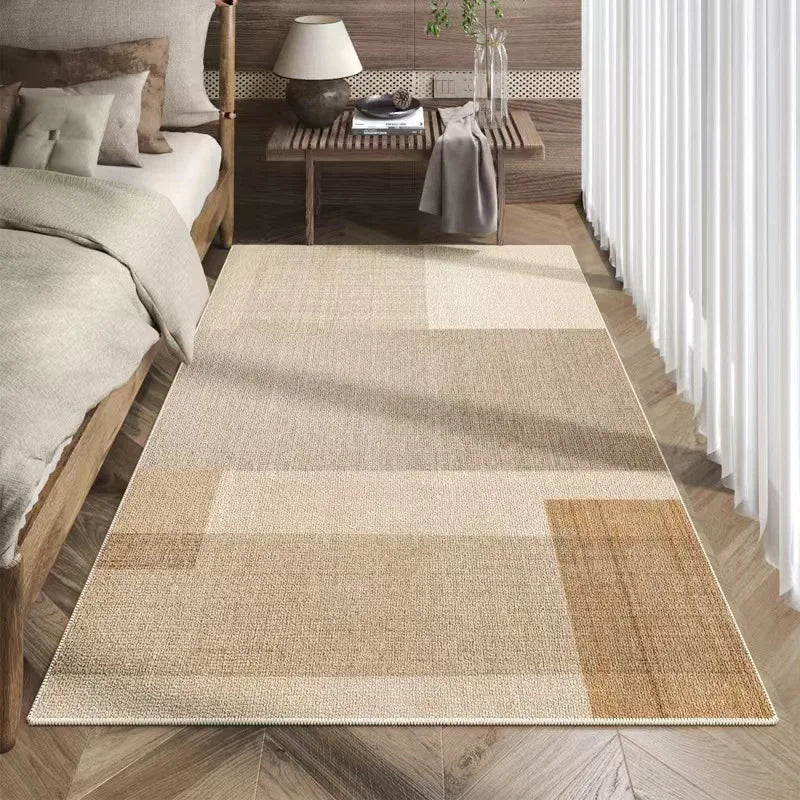 Japanese Style Imitation Cashmere Carpet Soft Washable Floor Mat