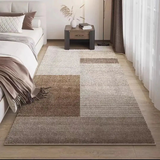 Japanese Style Imitation Cashmere Carpet Soft Washable Floor Mat