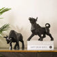 Modern Simple Resin Bull Ornament Creative Home Decor Animal Figurine