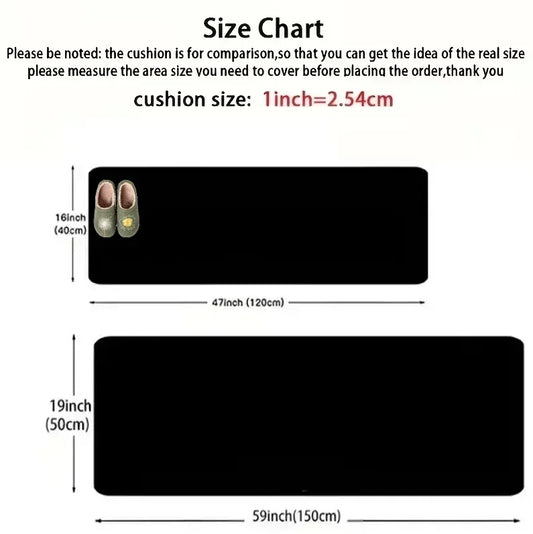Non Slip Modern Geometric Runner Rug Easy Clean Kitchen Hallway