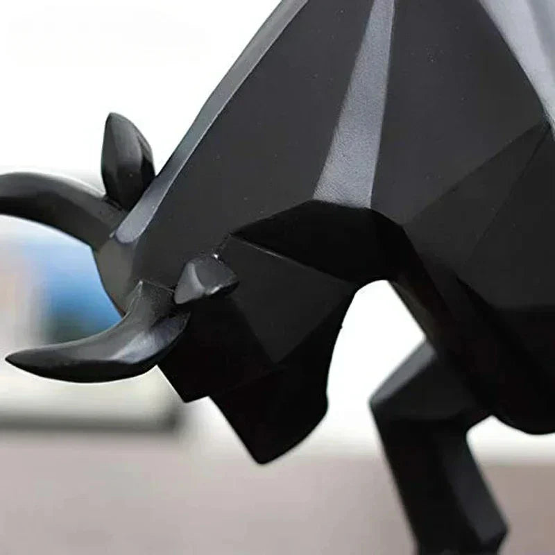 Modern Simple Resin Bull Ornament Creative Home Decor Animal Figurine