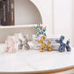 Ceramic Balloon Dog Sculpture Nordic Animal Home Decor Figurine