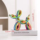 Ceramic Balloon Dog Sculpture Nordic Animal Home Decor Figurine