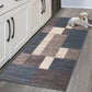 Non Slip Modern Geometric Runner Rug Easy Clean Kitchen Hallway