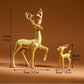 Cute Mother Deer Figurine Kawaii Miniature Kids Room Decor Sculpture