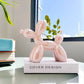 Ceramic Balloon Dog Sculpture Nordic Animal Home Decor Figurine