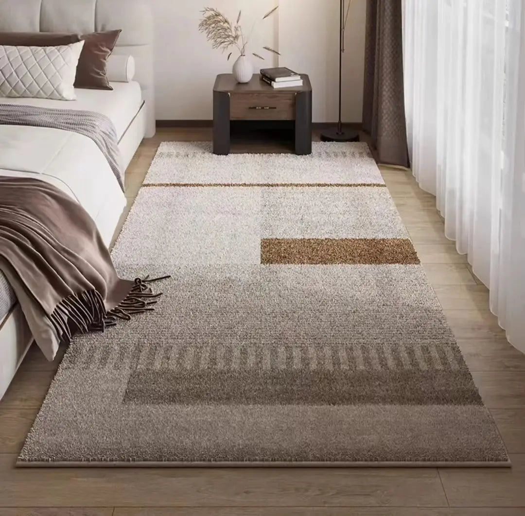 Japanese Style Imitation Cashmere Carpet Soft Washable Floor Mat