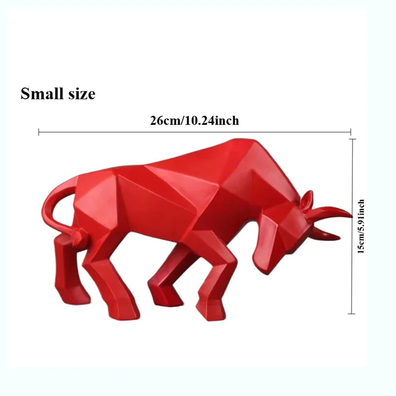 Modern Simple Resin Bull Ornament Creative Home Decor Animal Figurine