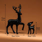 Cute Mother Deer Figurine Kawaii Miniature Kids Room Decor Sculpture