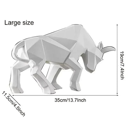 Modern Simple Resin Bull Ornament Creative Home Decor Animal Figurine