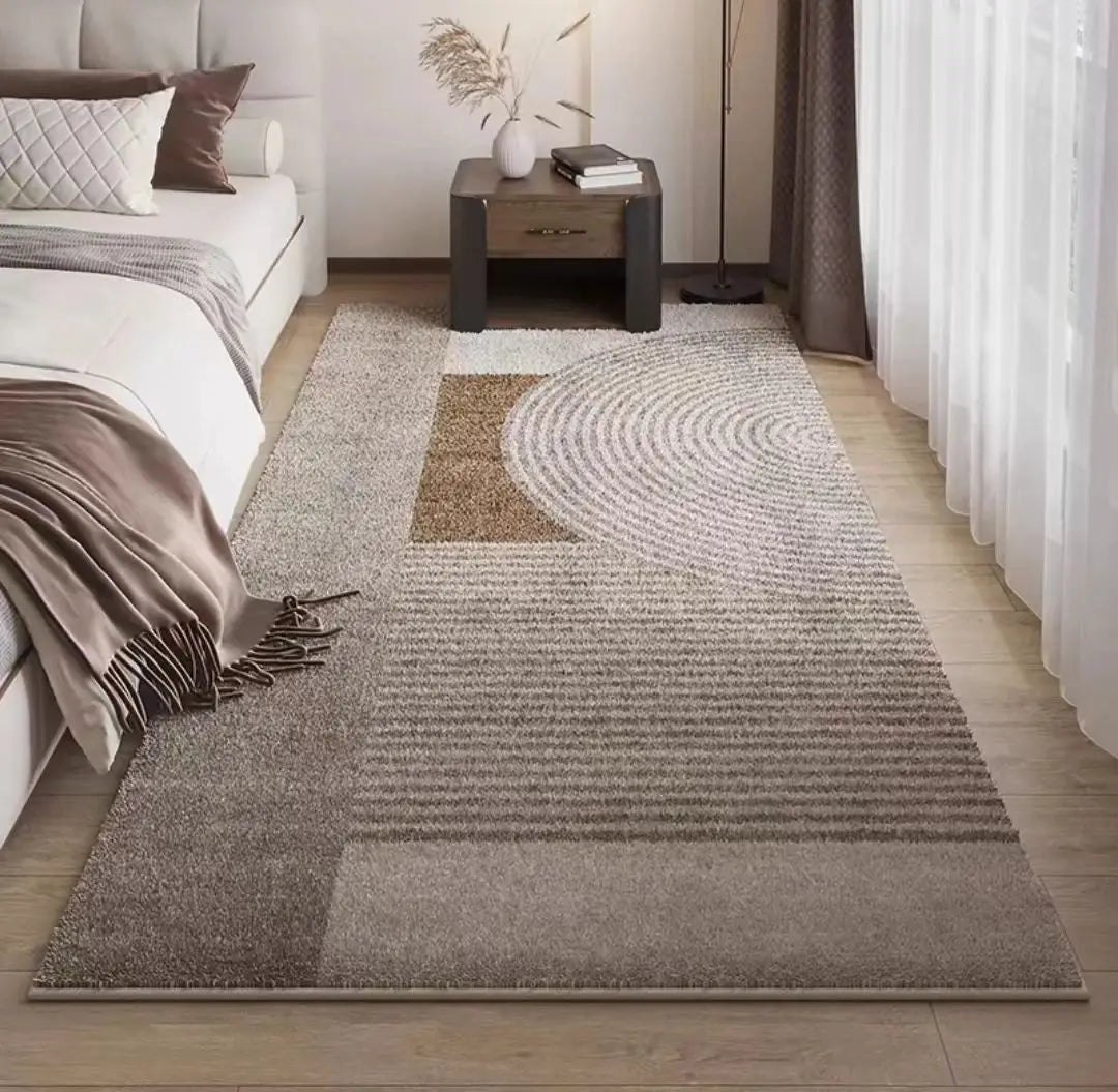 Japanese Style Imitation Cashmere Carpet Soft Washable Floor Mat