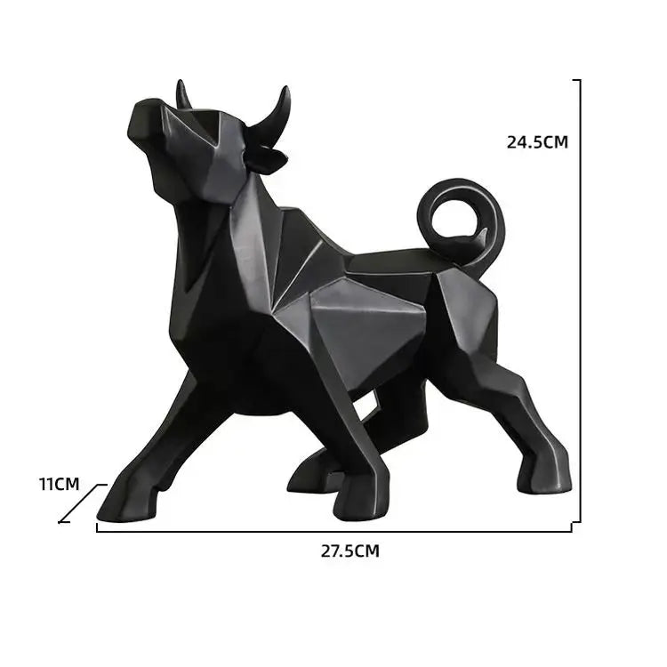 Modern Simple Resin Bull Ornament Creative Home Decor Animal Figurine