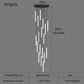 Staircase LED Chandelier Large Lamp
