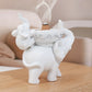 Elephant Figurine Candy Tray Key Bowl Decorative Storage Box